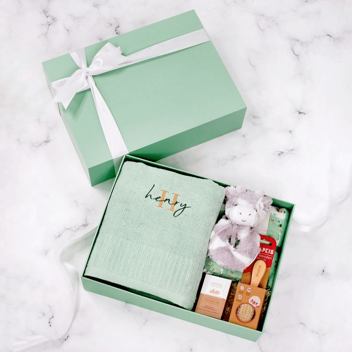 Personalized Newborn Delights Gift Box For Boy