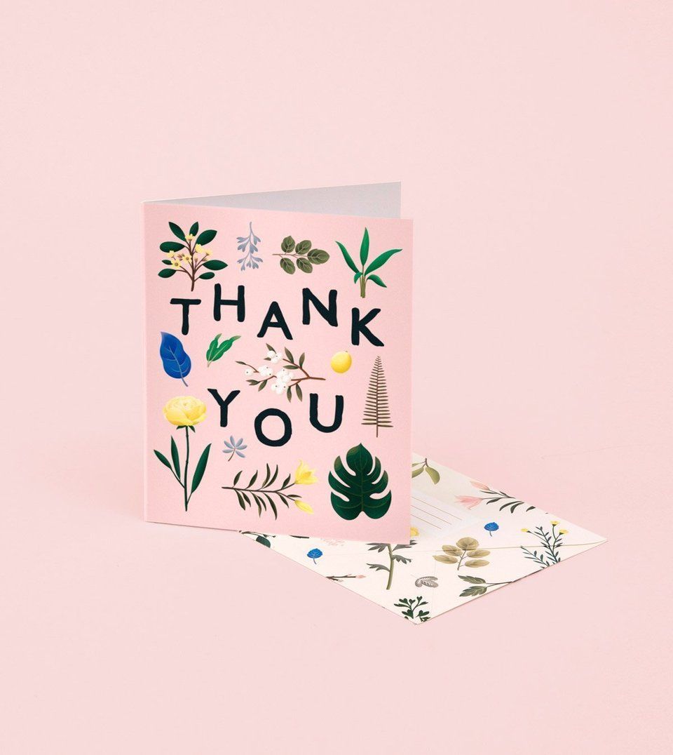Clap Clap Botanical Thank You Card Gift Something