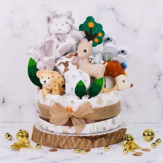 Animals Baby Diaper Cake, Baby Shower Gift