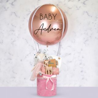 Baby Girl Hamper with Air Balloon