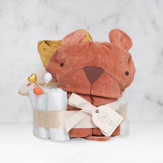Snuggle Bear Diaper Cake for Baby Boy