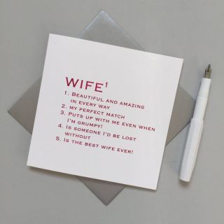 Always Sparkle Wife Foil Card