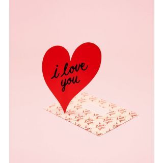 Clap Clap I Love You Red Heart Card
