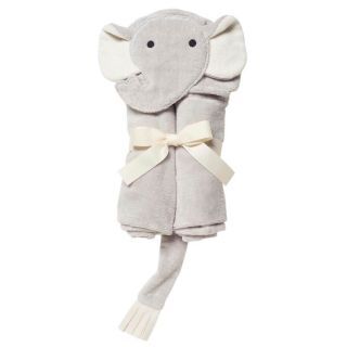 Elegant Baby Grey Elephant Baby Bath Wrap