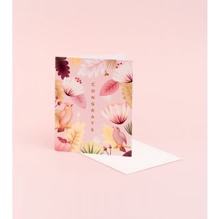 Clap Clap Singing Birds Congrats Card