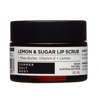 Summer Salt Body Lemon & Sugar Lip Scrub, 50ml