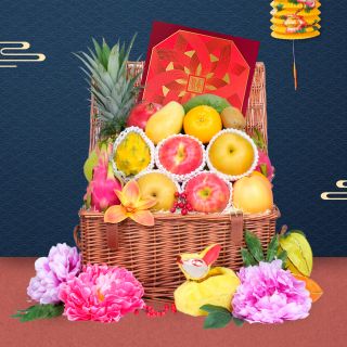 Classic Mid Autumn Fruit Hamper with Peninsula Mooncake