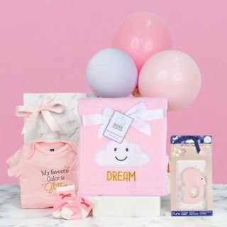 Baby's First Milestones Gift With Balloon