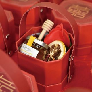 Happy Marriage Chinese Wedding Favour - Dried Lemon Slice & Honey (Set of 20)