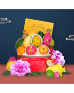 Premium Fruit Hampers with Kee Wah Mooncake & Wine or Champagne
