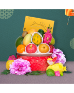 Premium Fruit Hampers with Kee Wah Mooncake & Wine or Champagne