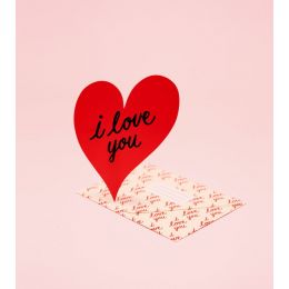 Clap Clap I Love You Red Heart Card