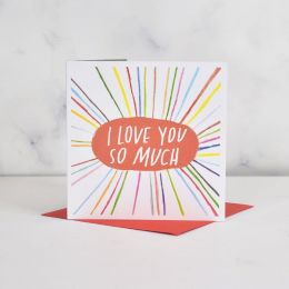 Urban Graphic I Love You So Much Card