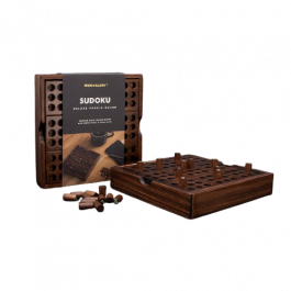 Iron And Glory Gioco Del Sudoku In Legno, Tavola Con 81 Pichetti Numerati, Gioco Da Tavolo Portatile Per Adulti E Bambini, Marrone