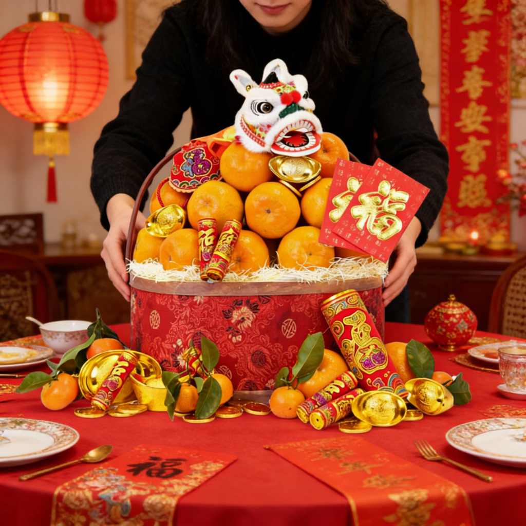 Lunar New Year Hampers-CNY Premium Mandarin Basket